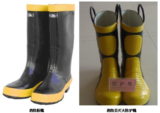 消防胶靴_消防员灭火防护靴_抢险作业鞋_防火袜
